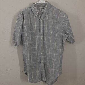 Brooks Brothers Sport Shirt M Medium Check Short Sleeve Button Up Shirt